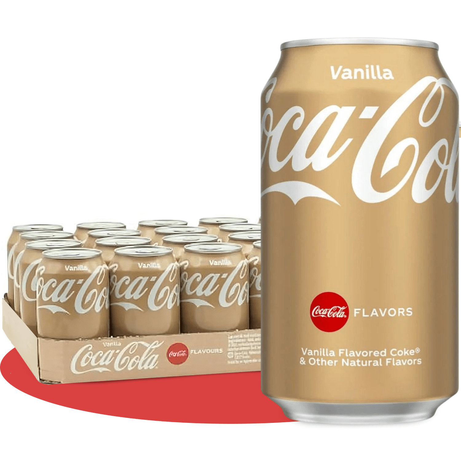 Coca-Cola Sabor Original / Zero / Sabor Cherry / Sabor Vainilla, Refresco de Cola, Pack Ahorro de 24 Latas de 330ml