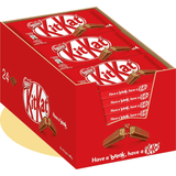 Nestlé KITKAT Barritas de Chocolate con Leche, Snack de Chocolate, Pack Ahorro de 24 Barras de 41,5g