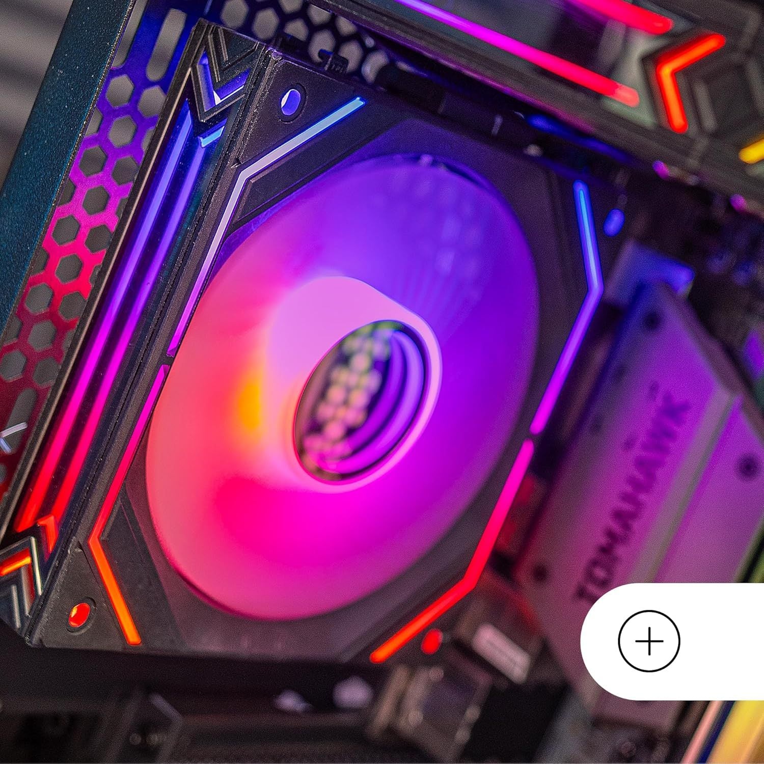 Mars Gaming MF-LINKFINITY, Ventilador Modular PWM 120mm, Sistema de Conexión LINKFINITY, Iluminación Infinity Mirror ARGB 360º, Ultra-silencioso 12dB, Negro