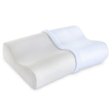 Almohada Viscoelástica Suave, Forma Adaptada al Cuello y Nuca, Forma Comoda que Ayuda a Relajar los Músculos del Cuerpo, Material Sensible a la Temperatura Coportal, Ayuda a Mantener una Postura de Sueño Correcta