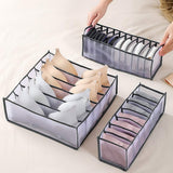 Set de 3 Organizador Cajones Ropa, Organizador Armario Ropa, Organizador Ropa Interior, Transpirable, Ropa Organizada, Ordenada y Visible, Ideal para Cajones, 1 Organizador de 32 x 32 x 12 cm, 2 Organizadores de 12 x 32 x 12 cm, Múltiples Compartimentos