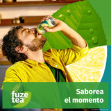 Fuze Tea Té Negro Limón, Refresco de Extracto de Té Negro con Limón, Ideal para Refrescarse, Comidas y Reuniones, Pack de 24 Latas de 330ml