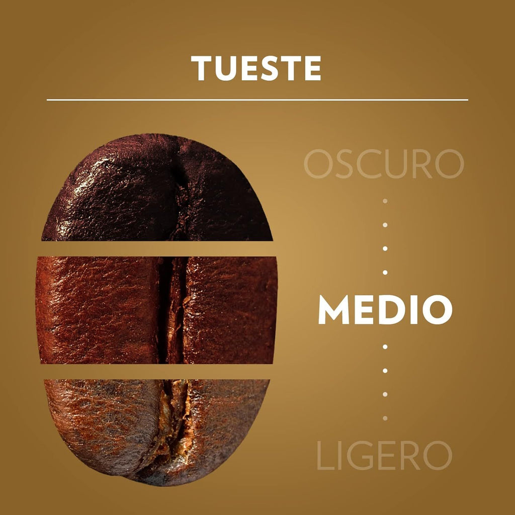 Lavazza Café Grano Natural Qualità Oro, Mezcla 100% Arábica, con Notas Aromáticas Florales y Afrutadas, Intensidad 5/10, Tueste Medio, 1/2 kg