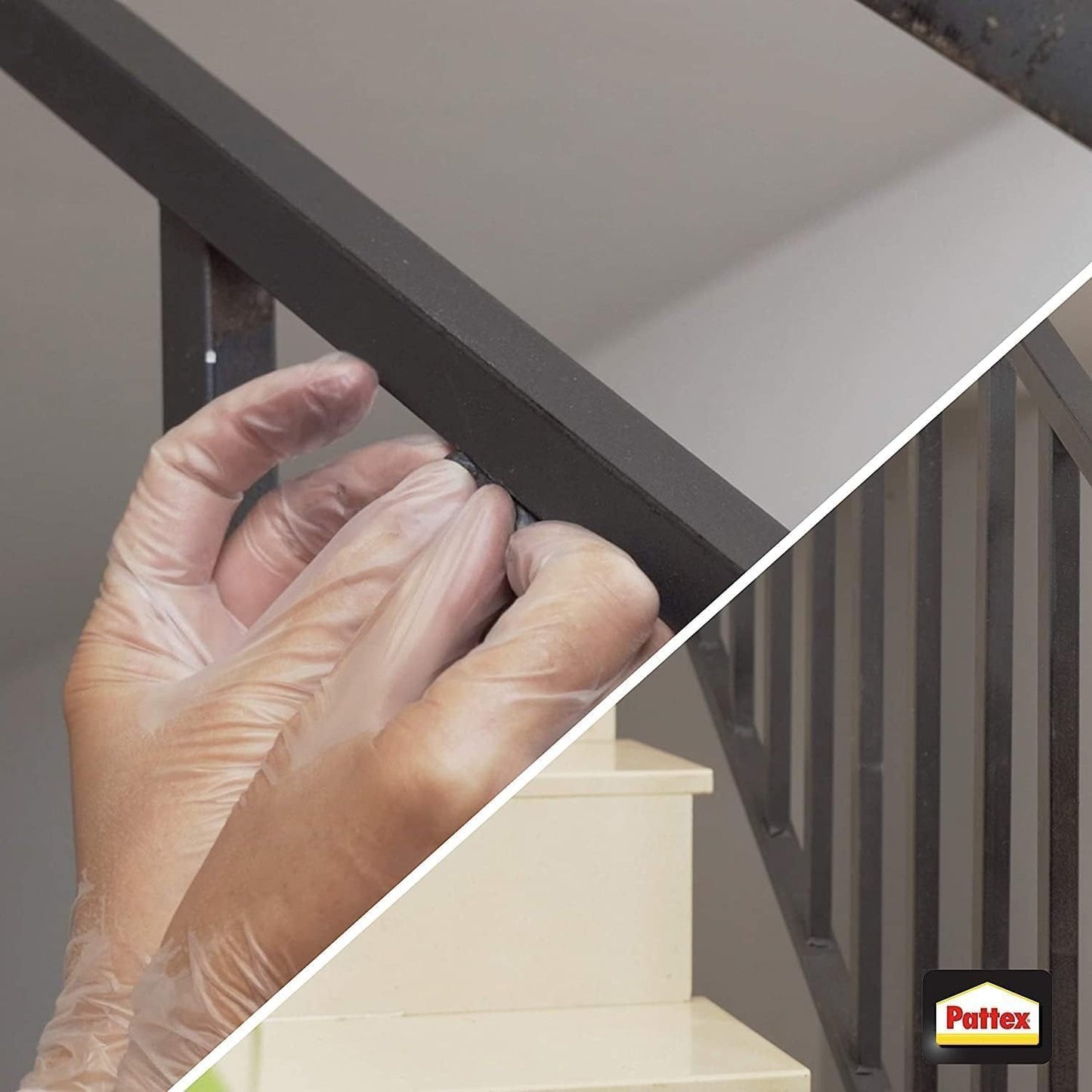 Pattex Nural 43 Masilla Reconstructora de Metales, Masilla Adhesiva para Restaurar Piezas Metálicas, Masilla Gris para Grietas, Agujeros, Fisuras y Uniones, 48g