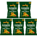 Amazonia Platanitos Sabor Tomate y Albahaca, Chips de Platano Sin GLuten, Sin Colorantes ni Conservantes, 75g cada Paquete