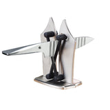 Afilador de Cuchillos Manual, Fácil de Usar, Resistente y Ligero, Se Adapta a Cualquier tipo de Cuchillo, Afila y Pule, Ideal para Cuchillos Lisos o Dentados, Hecho de Tungsteno