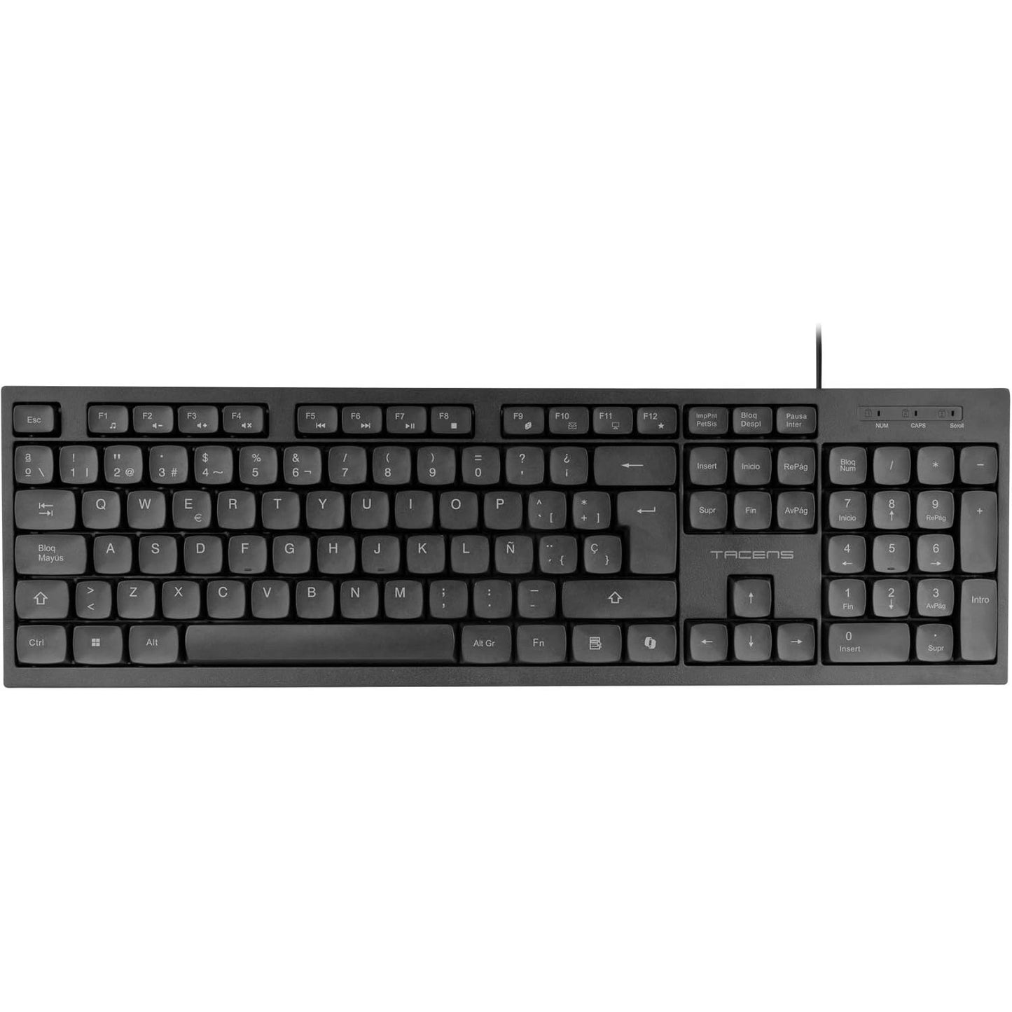 Tacens Anima ACP02, Combo PC, Teclado Full-Format Compacto con Teclas Multimedia y Copilot AI SmartKey, Ratón Óptico 1600DPI 4 Niveles Switches HUANO, Compatible con Windows|Mac|Linux, Español