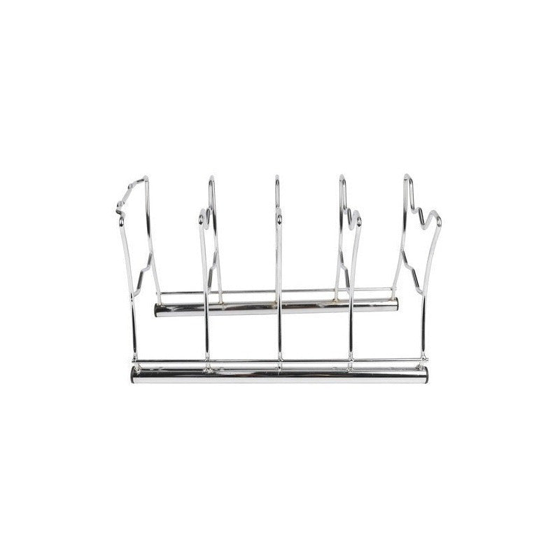 Rejilla para Ollas y Tapas, Organizador Sartenes, Organizador de Cocina, 4 Espacios, Ideal para Apilar Sartenes o Utensilios de Cocina, Ahorra y Optimiza Espacio, Modo de uso en Horizontal o Vertical, 34 x 16.5 x 12.7 cm