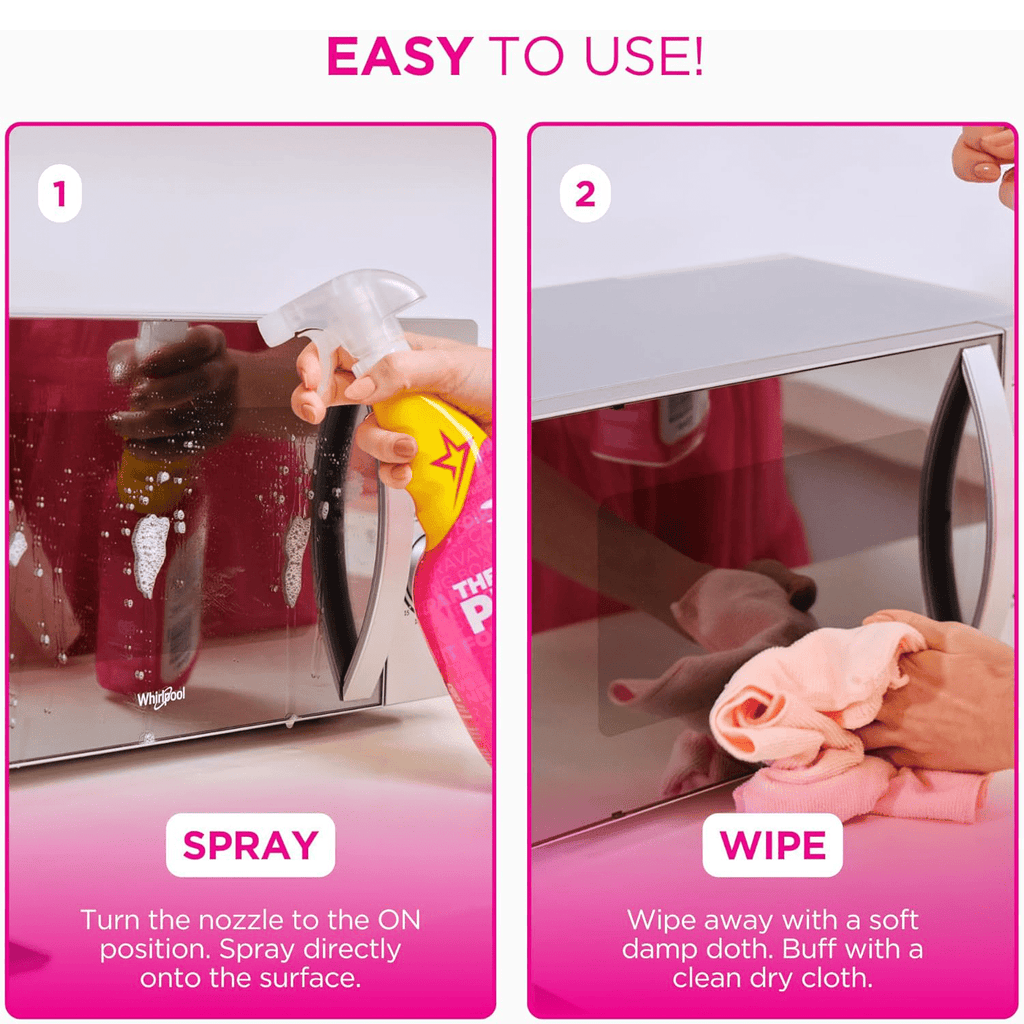 The Pink Stuff Limpieza Hogar Spray Limpiador Multiusos ideal para Eliminar Manchas, Grasa y Suciedad, Eficaz y Concentrado, Fácil Aplicación, 2 Unidades de 850g