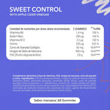 Gominolas para el Control de Glucosa con Vinagre de Manzana, Cromo, Ácido Fólico, Vitaminas B6 y B12, Sabor Manzana, 60 Gummies - Joy+ Supplements