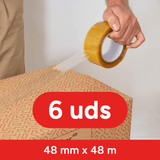 Cinta Adhesiva Polipropileno 48mm x 48M, Transparente