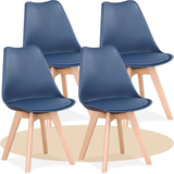1/2/4/6 Unidad Sillas para Comedor, Sillas para Cocina con Asiento Blando, Tapizado y Patas Resistentes de Madera de Haya, Sillas Nórdicas