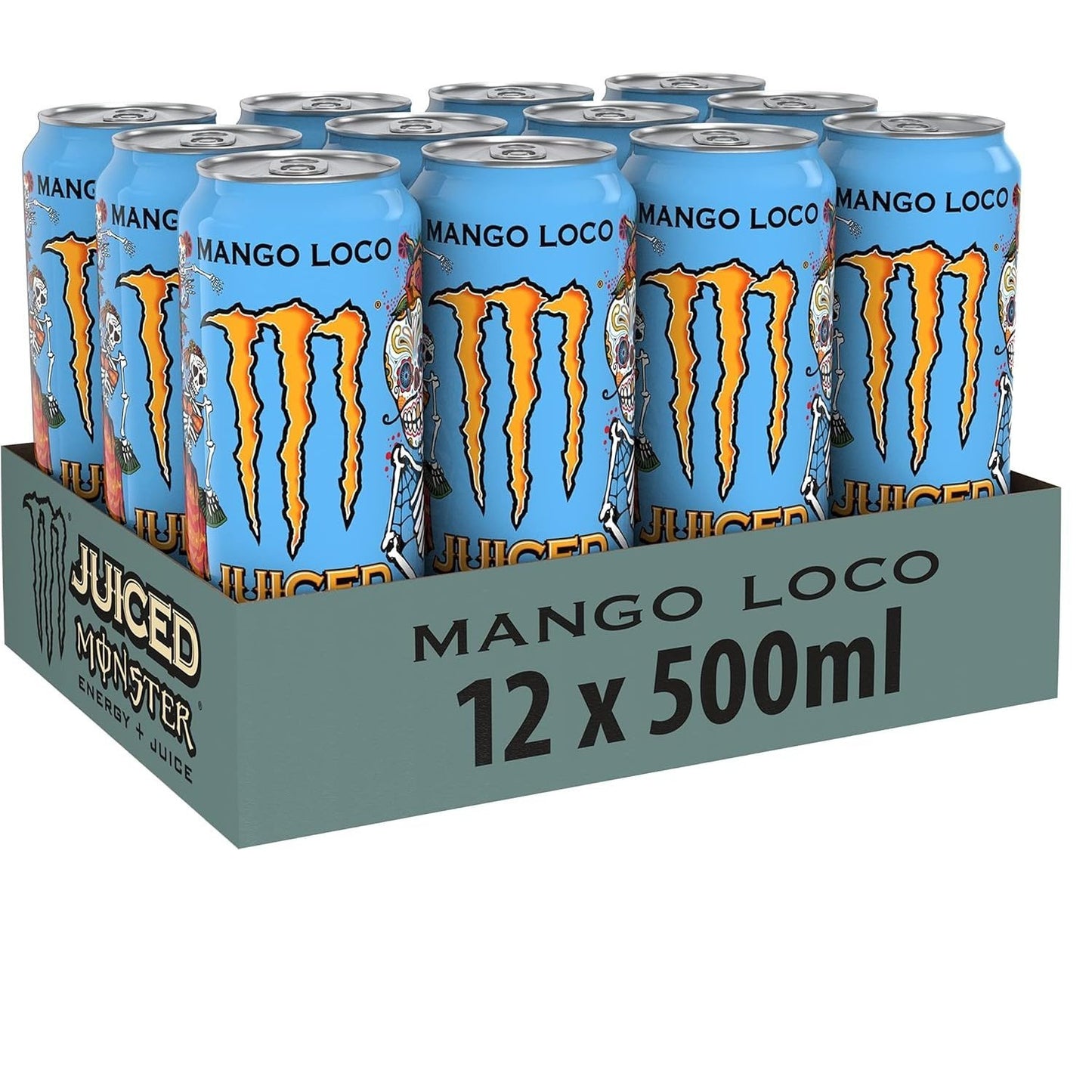 MONSTER ENERGY Bebida Energética, Refresco Energético, Pack 12/24 Latas de 500ml