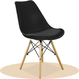 Sillas para Comedor, Sillas para Cocina con Asiento Blando, Tapizado y Patas Resistentes de Madera de Haya, Sillas Nórdicas Minimalistas, 49.5 x 44 x 79.5 cm