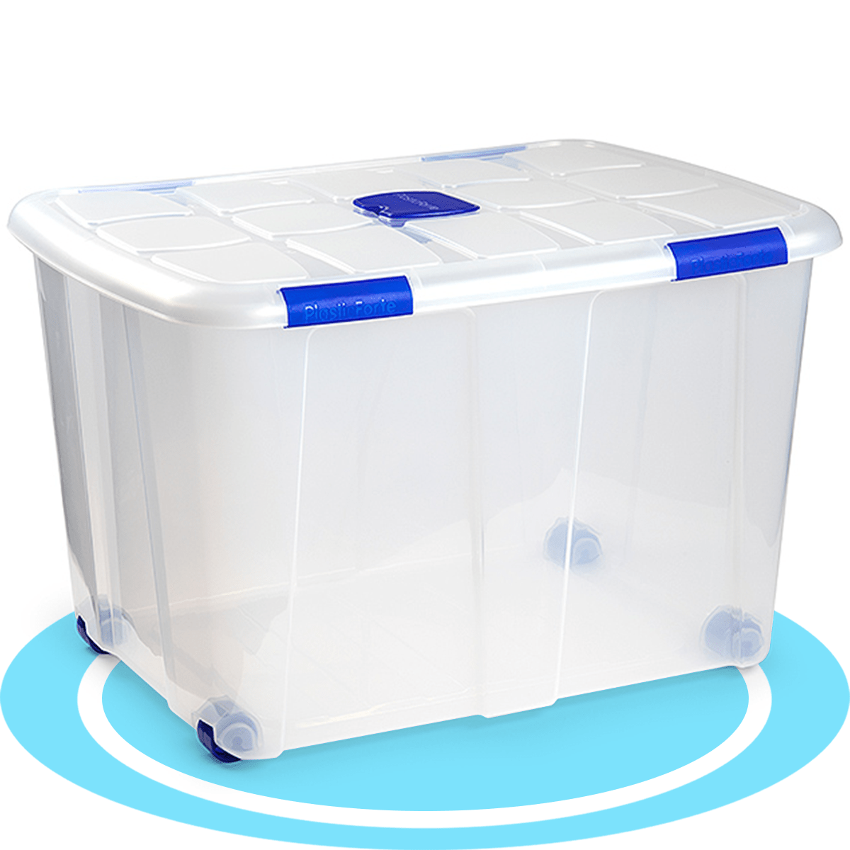 Caja Almacenamiento plástico para Guardar y Ordenar Juguetes, Libros, Documentos, Ropa, Mantas. Cierre Hermético, Gran Capacidad y Resistencia