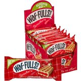 WafFULLS! Gofres de Fresa, 12 Gofres para Picoteo, Desayuno y Merienda, Barritas Esponjosas Rellenas de Crema de Fresa, Gofres Envueltos Individualmente Listo para Comer, Caja con 12 Gofres