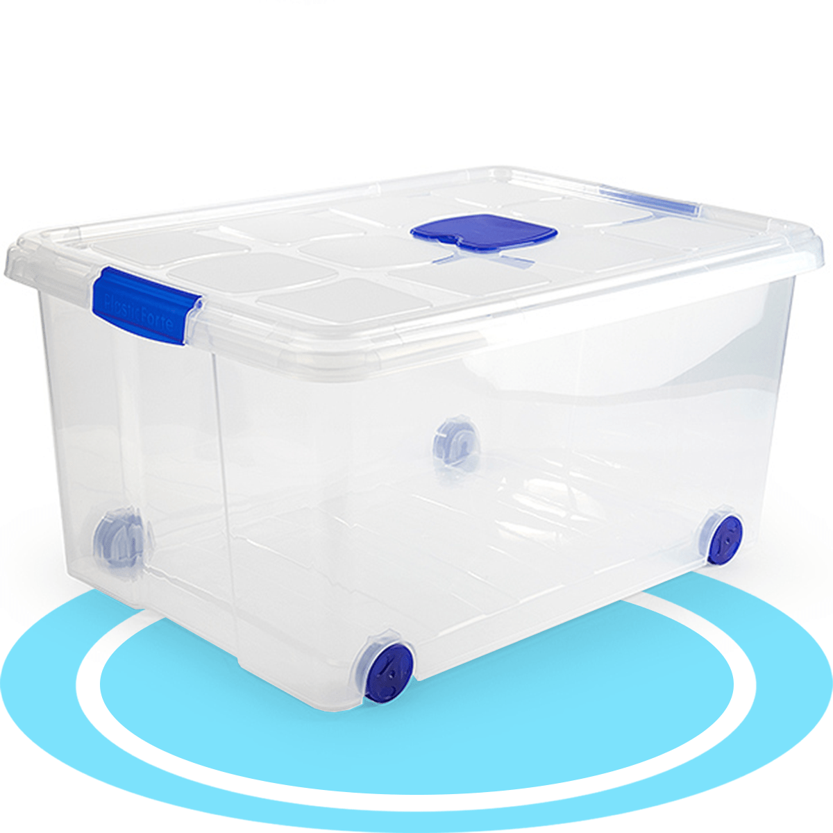 Caja Almacenamiento plástico para Guardar y Ordenar Juguetes, Libros, Documentos, Ropa, Mantas. Cierre Hermético, Gran Capacidad y Resistencia