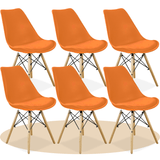 Sillas para Comedor, Sillas para Cocina con Asiento Blando, Tapizado y Patas Resistentes de Madera de Haya, Sillas Nórdicas Minimalistas, 49.5 x 44 x 79.5 cm