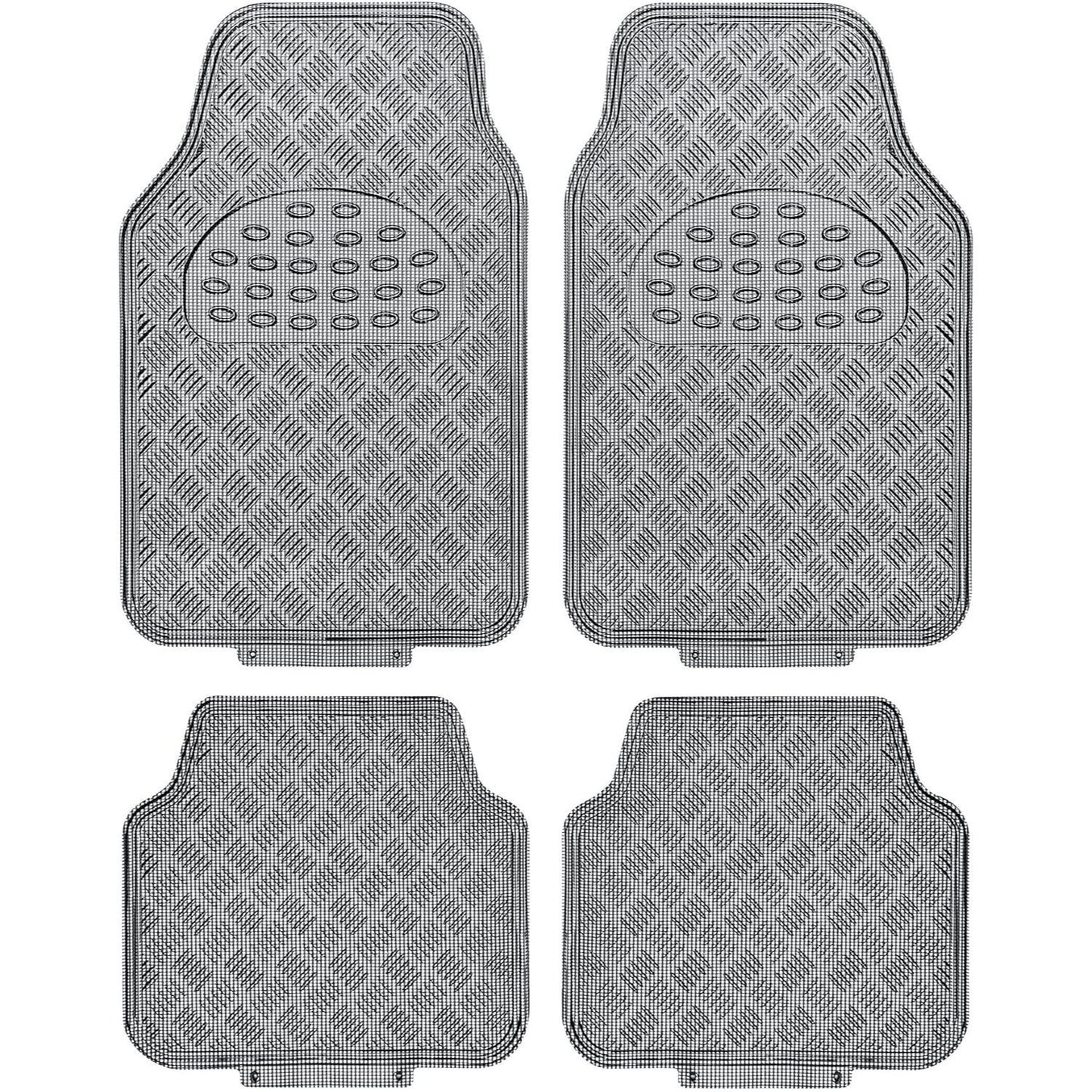 Alfombrillas Coche Antideslizantes, Set 4 Alfombrillas Universales para Coche, Hechas de PVC Duradero y Resistente, Instalación Fácil y Protección Completa para el Interior del Vehículo, Fácil de Limpiar