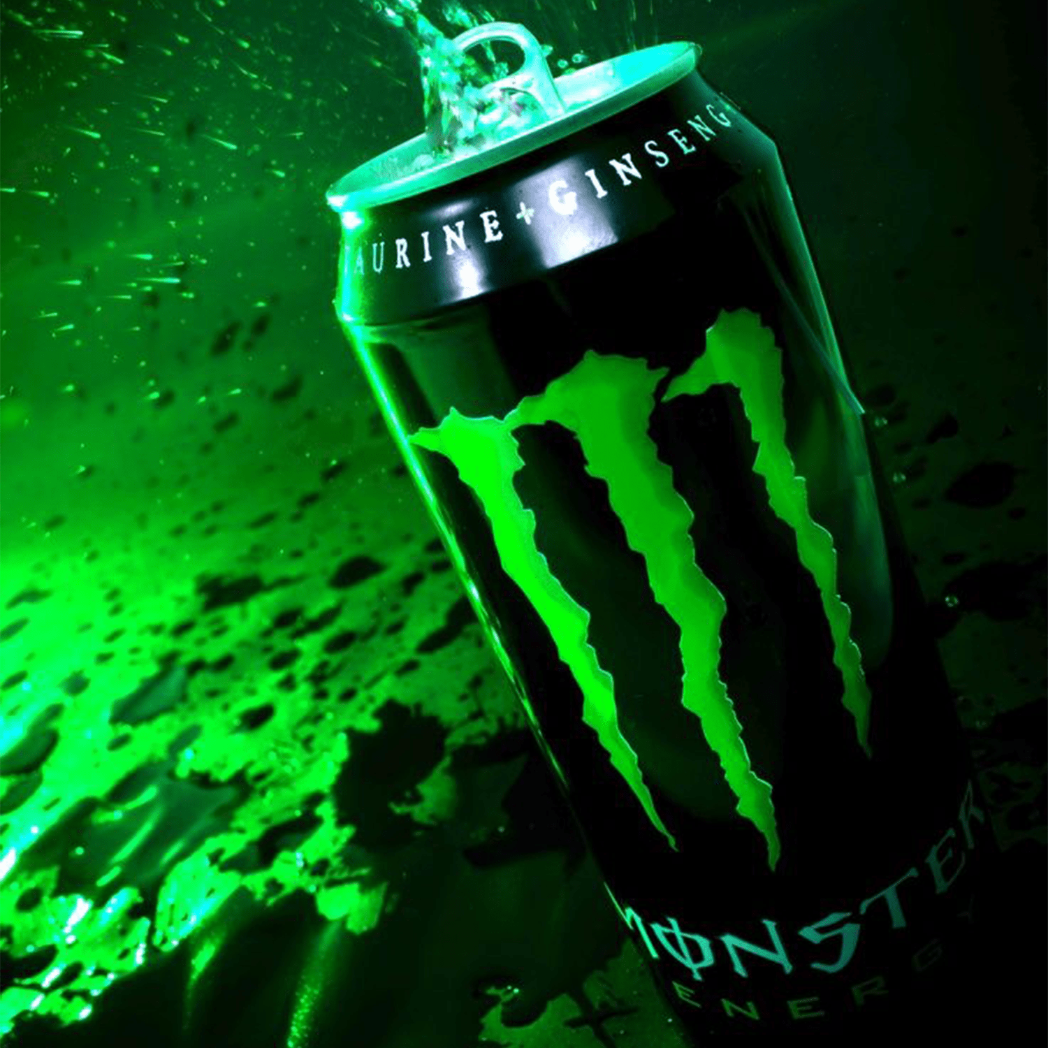 MONSTER ENERGY Bebida Energética, Refresco Energético, Pack 4 Latas de 500ml