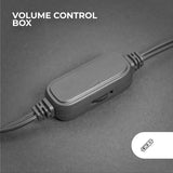 Mars Gaming MS-H, Altavoces Gaming RGB Flow, Drivers Invertidos y Sonido 3D-Surround 10W, Altavoces Compactos con Caja de Control de Volumen, Conexión Universal Jack 3.5mm, Negro