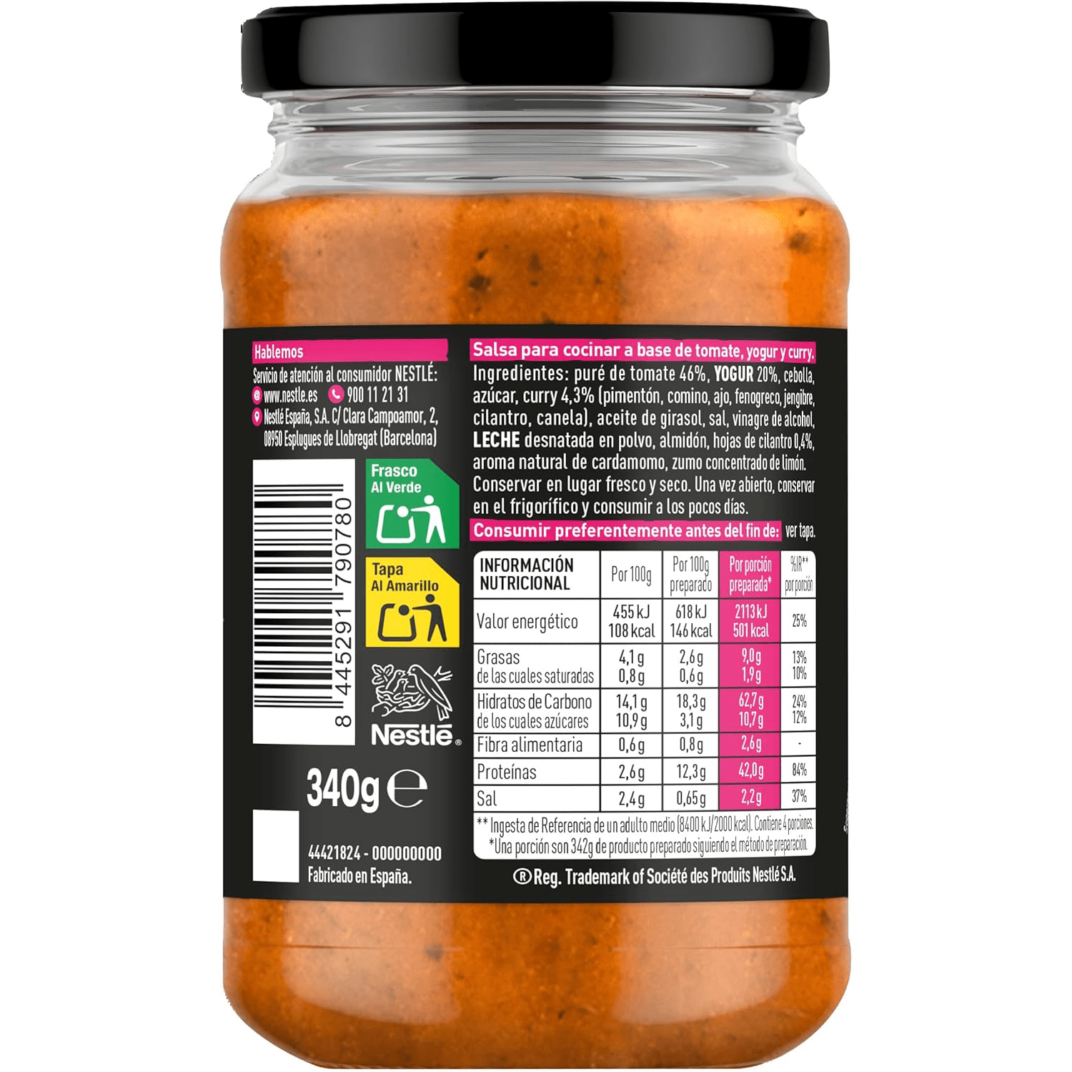 Maggi Salsa Estilo Indio Tikka Masala, 340 g