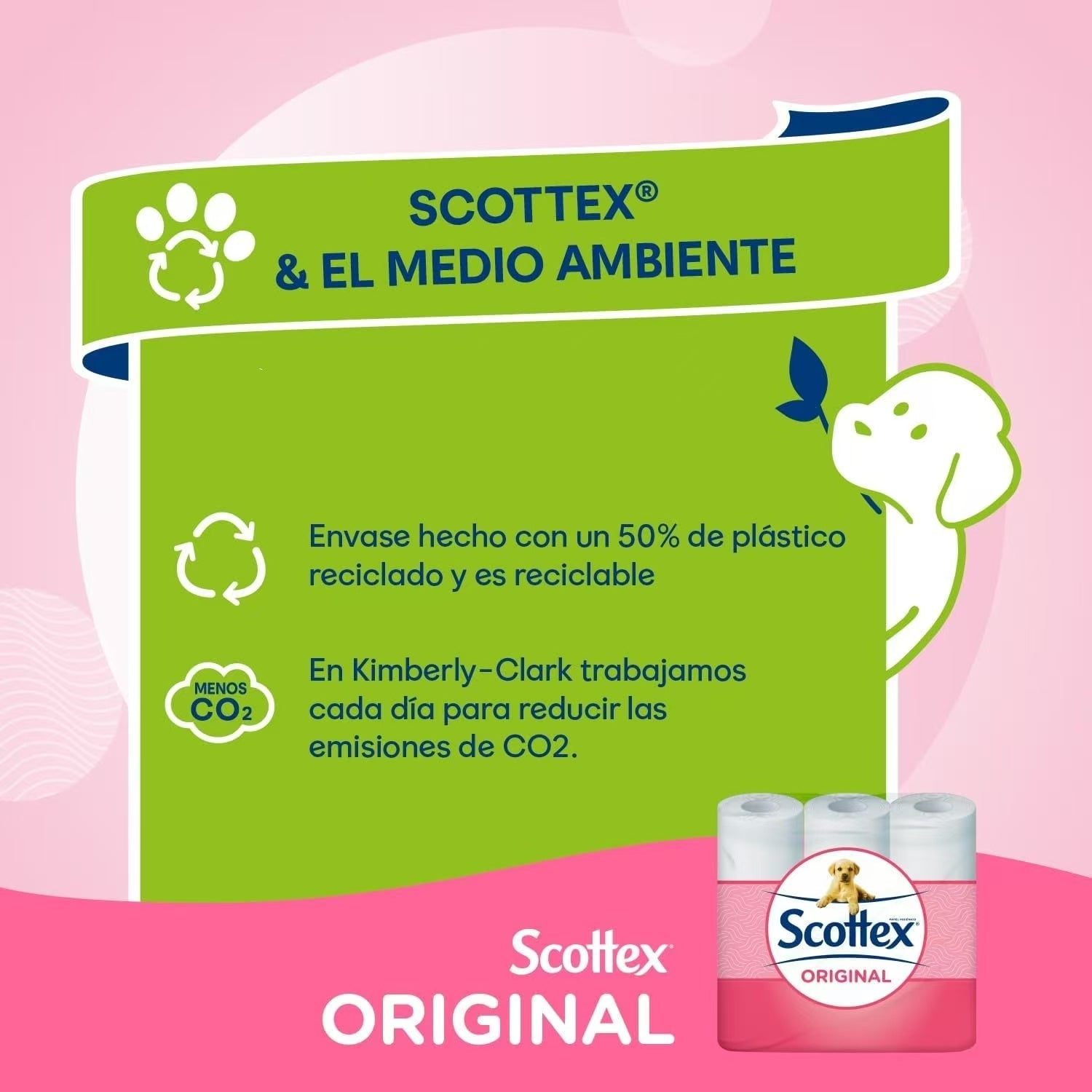 Scottex Papel Higiénico, Rollos dos Capas que Proporcionan el Equilibro Adecuado en Suavidad y Resistencia