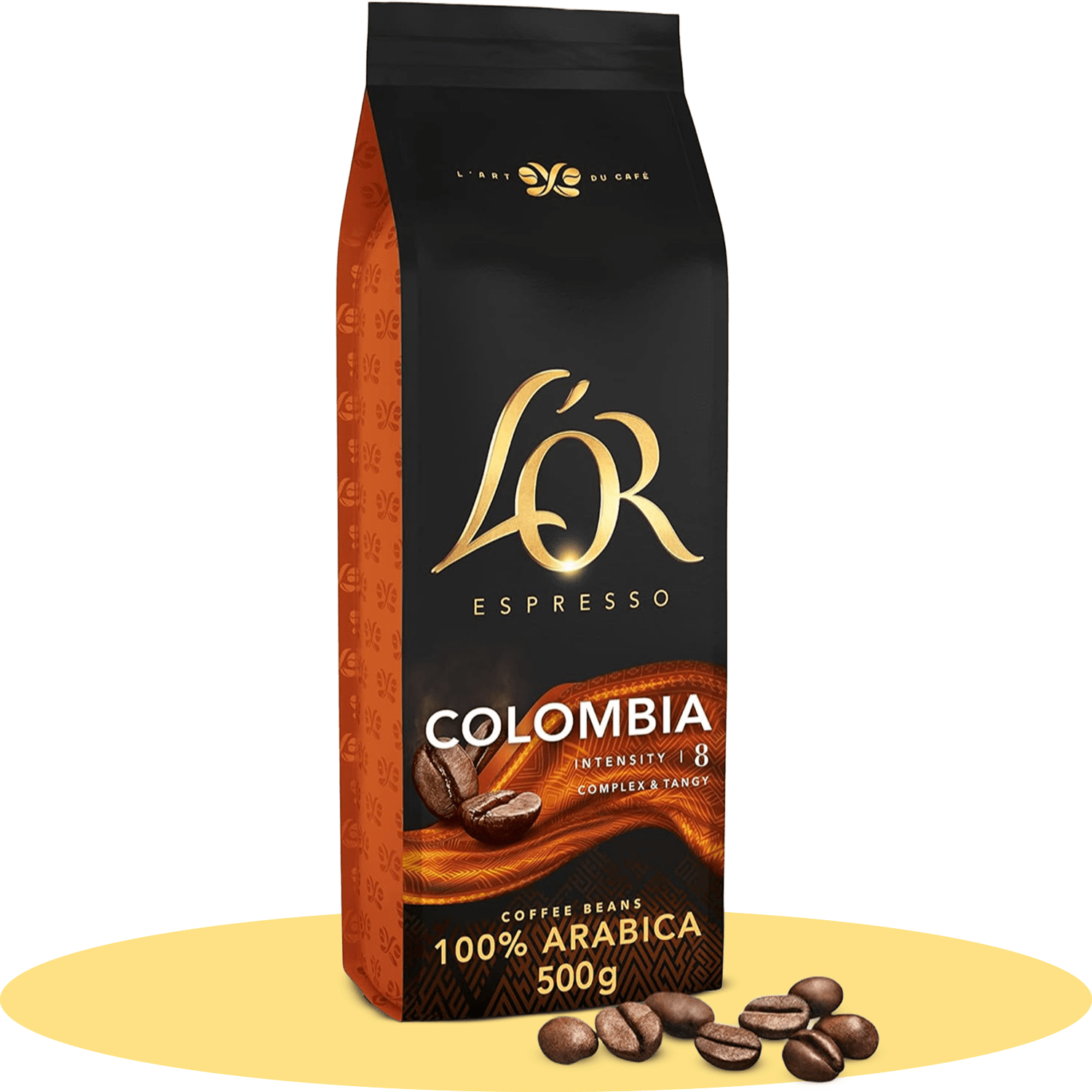 L'OR Espresso Colombia Café en Grano Natural 100% Arábica, Intensidad 8