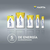 Pilas 9V Alcalinas, Pilas 9v Cuadradas de Alto Rendimiento, VARTA Energy, Larga Duración, Energía Continua, Ideal para Detectores de Humo, Micrófonos Inalámbricos, Pedales de Guitarra, Multímetros, Electrodomésticos