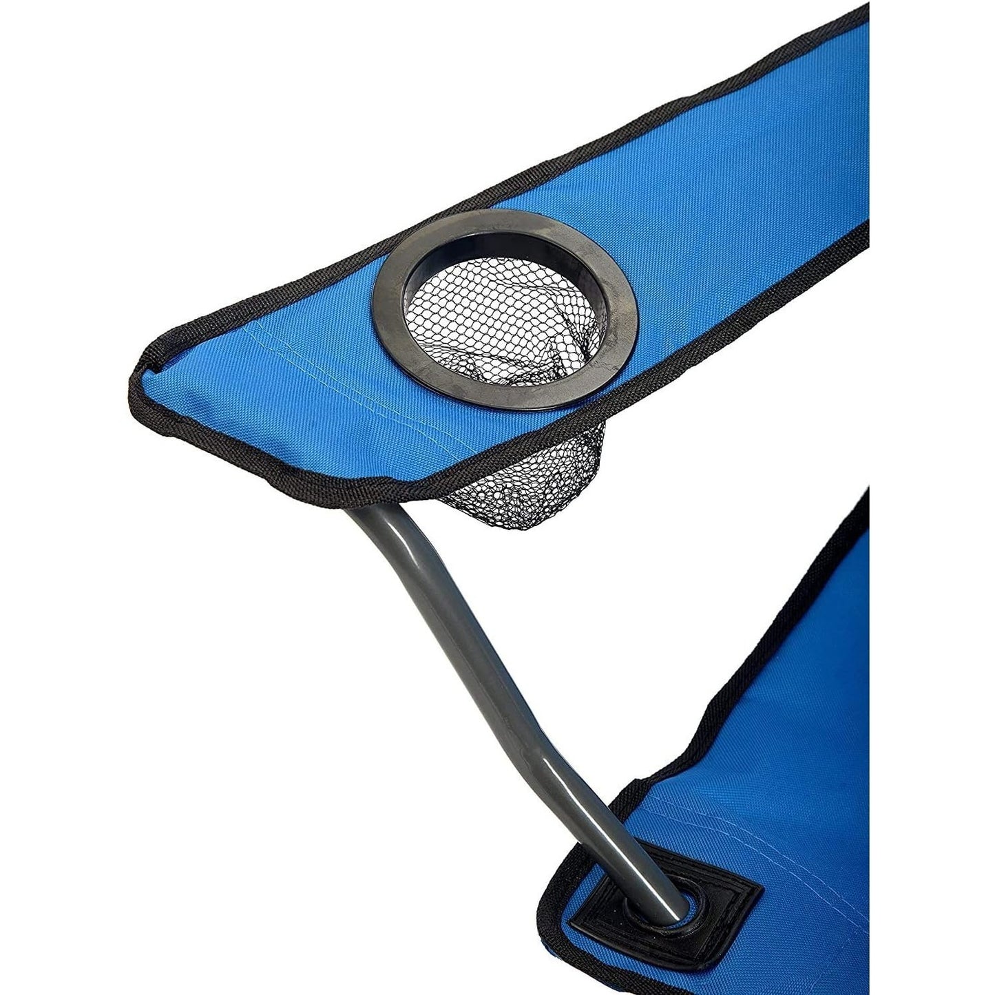 Silla Plegable Camping con Respaldo y Apoyabrazos para Exterior, Acampada, Pescar y Picnic de 50 x 50 x 80 cm. Resiste hasta 120kg