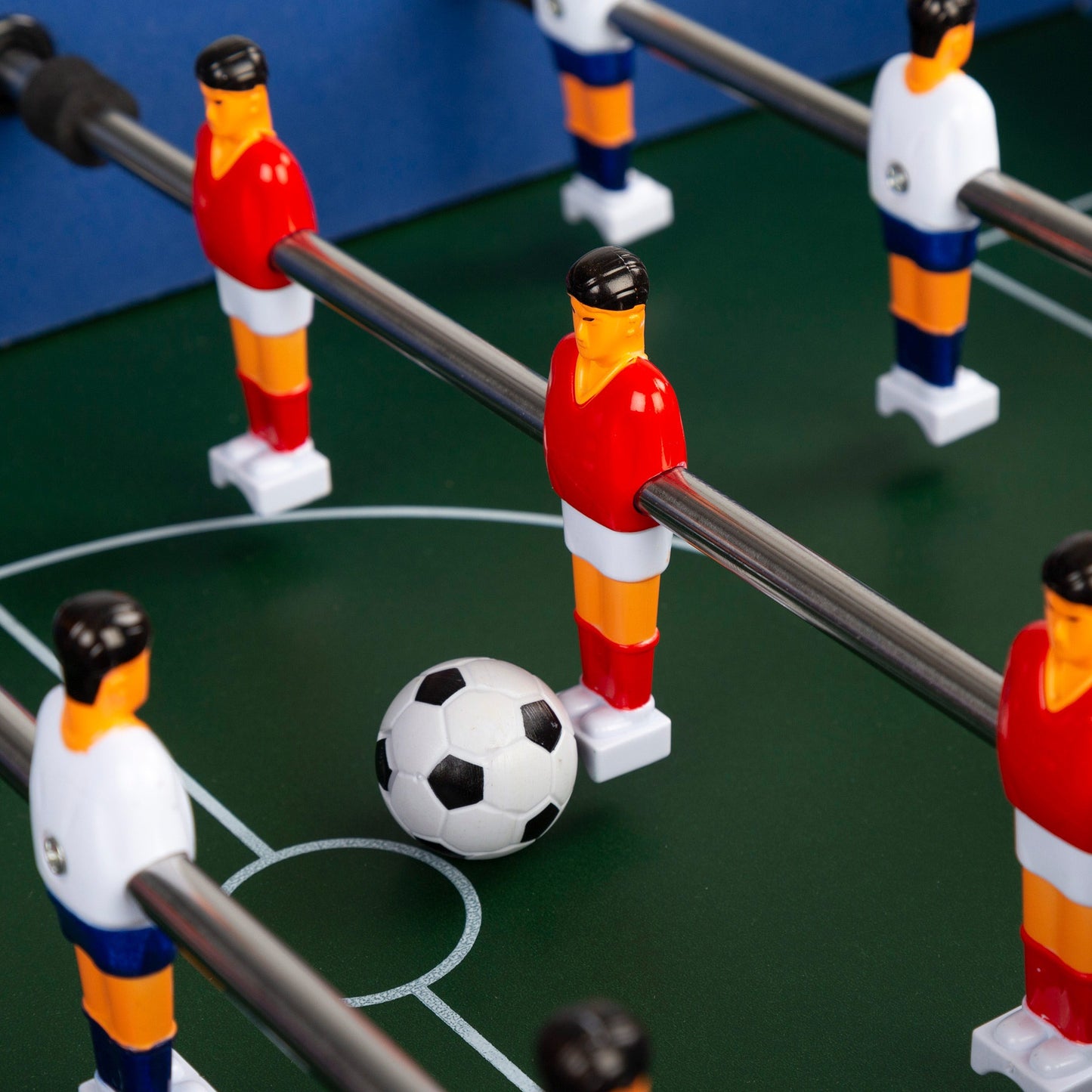 Futbolines para Niños, Futbolin para Niños, Futbolin Mesa Niños, De 2 a 4 Jugadores, Hecho de Madera Resistente, 69 x 37 x 24 cm