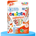 CARIOCA Rotuladores de Colores con Sello 2 en 1, Doble Trazo, Sellos Divertidos y Coloridos, Paquete de 6 Rotuladores