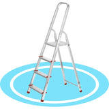 Escaleras Plegables Aluminio de Tijera Super Resistente hasta 150Kg, Acero y Aluminio Antideslizantes