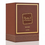 Lattafa Khamrah Qahwa Eau de Parfum Unisex, Perfume Árabe de Aroma Dulce y Especiado con Notas de Café, Canela, Vainilla y Praliné, 100 ml