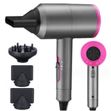 Secadores de Pelo Iónico Profesional, 2 niveles de Temperatura, 3 Velocidades, Incluye 2 Concentradores y 1 Difusor, Iones Negativos, Elimina la Estática, Mejora el Brillo Natural del Cabello, Moldea, Desenreda y Seca el Pelo a la Vez