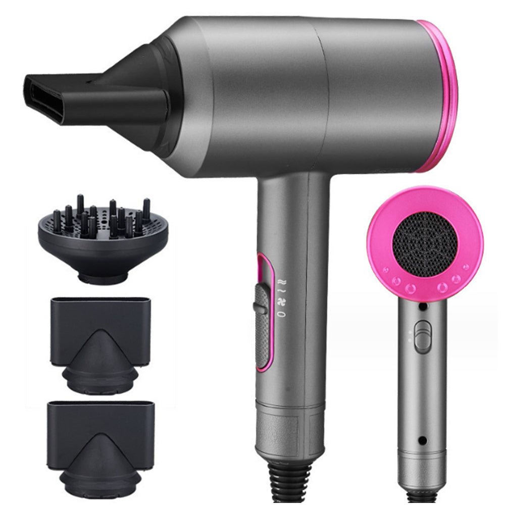 Secadores de Pelo Iónico Profesional, 2 niveles de Temperatura, 3 Velocidades, Incluye 2 Concentradores y 1 Difusor, Iones Negativos, Elimina la Estática, Mejora el Brillo Natural del Cabello, Moldea, Desenreda y Seca el Pelo a la Vez