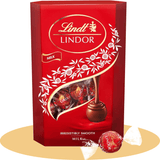 Lindt LINDOR Bombones de Chocolate con Leche, Bombón con Interior de Chocolate Cremoso, Bombones para Regalar, 200 g