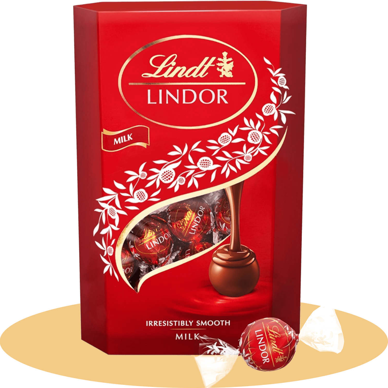 Lindt LINDOR Bombones de Chocolate con Leche, Bombón con Interior de Chocolate Cremoso, Bombones para Regalar, 200 g