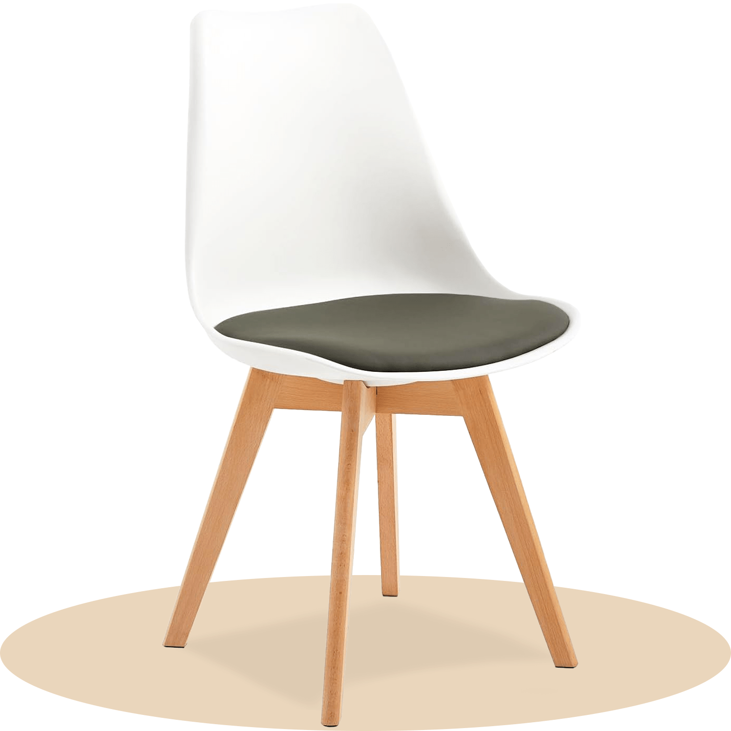 1/2/4/6 Unidad Sillas para Comedor, Sillas para Cocina con Asiento Blando, Tapizado y Patas Resistentes de Madera de Haya, Sillas Nórdicas