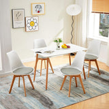 1/2/4/6 Unidad Sillas para Comedor, Sillas para Cocina con Asiento Blando, Tapizado y Patas Resistentes de Madera de Haya, Sillas Nórdicas