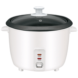 Hervidor de Arroz de Gran Capacidad, Arrocera con Función de Cocinar o Calentar, Contenedor Interno con Recubrimiento Antiadherente, Tapa de Vidrio Transparente, Indicador luminoso