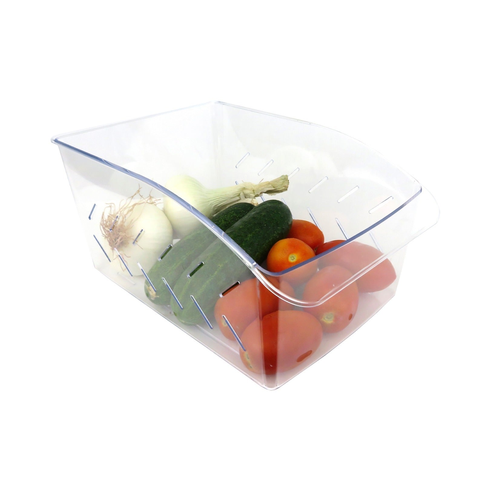 Organizador Nevera, Caja de Almacenamiento Transparente para Nevera, Contenedor de Plástico Multiusos, Ideal para Organizar y Optimizar el Espacio, Plástico Resistente