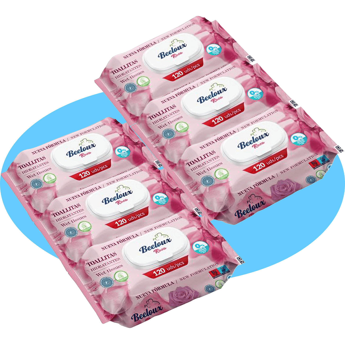 Toallitas Húmedas, Cuidado e Hidratación Profunda, Fibras Ultrasuaves ideales para Piel Sensible, Perfume Fresco, Packs de 3/6/9/12 Unidades, 360/720/1080/1440 Toallitas