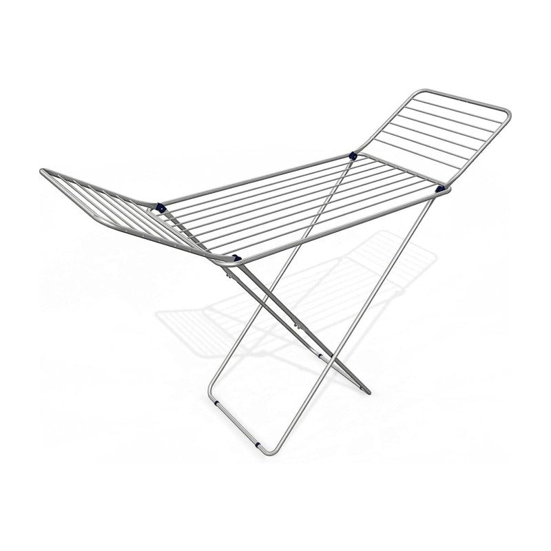 Tendedero Plegable de Metal con Alas y Estructura Ligera, 20 Metros de Superficie de Tendido, Resistente al Sol y a la Intemperie