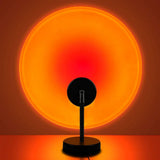 Lámpara Atardecer USB, Proyector de Luz de Puesta de Sol, Lámpara de Proyección de Atardecer, Cable USB, Proyector de 4 Colores con Luz Ambiente, Proyección Circular, Rotación 180º, Aluminio Resistente, Ideal para Decoración y Crear un Ambiente Único