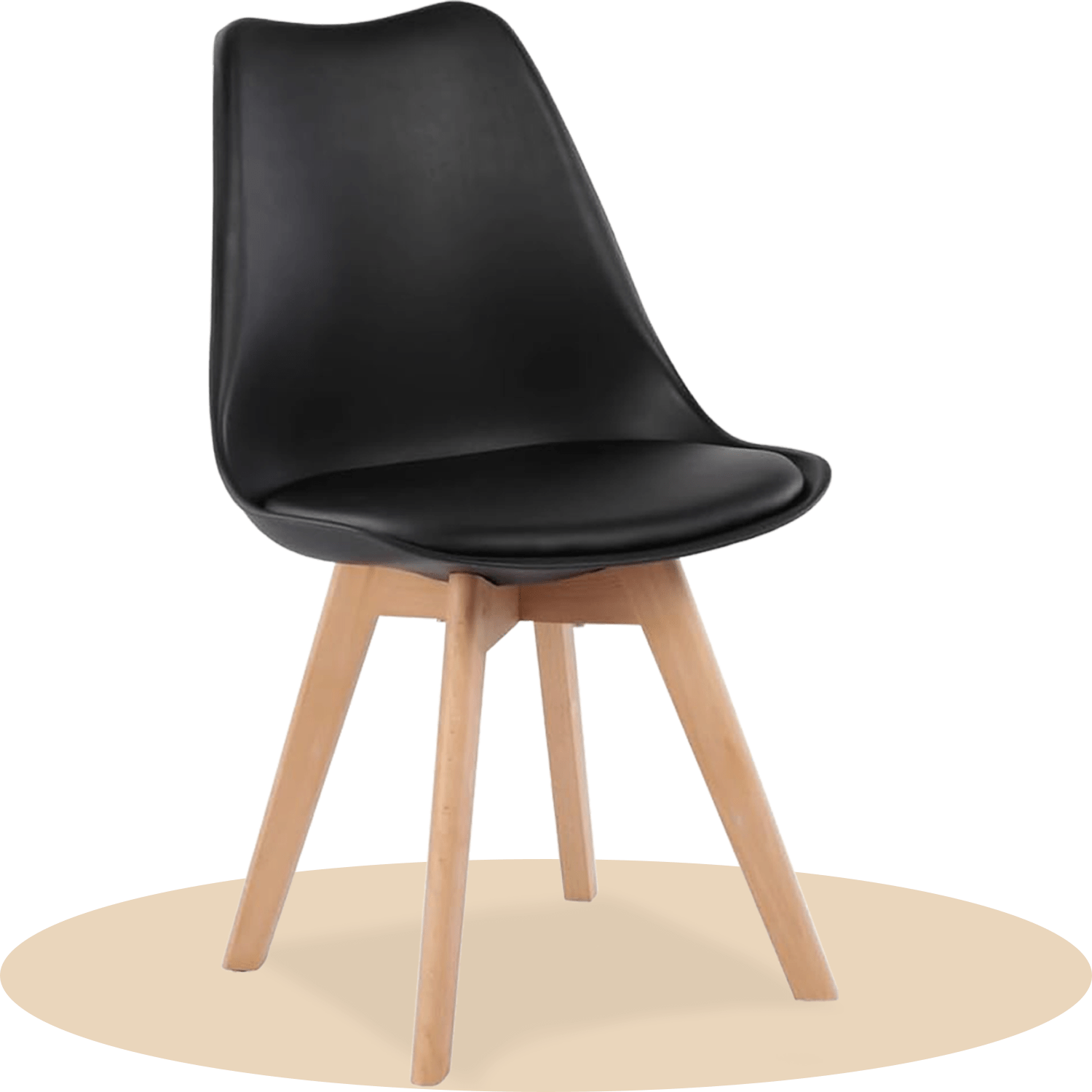 1/2/4/6 Unidad Sillas para Comedor, Sillas para Cocina con Asiento Blando, Tapizado y Patas Resistentes de Madera de Haya, Sillas Nórdicas
