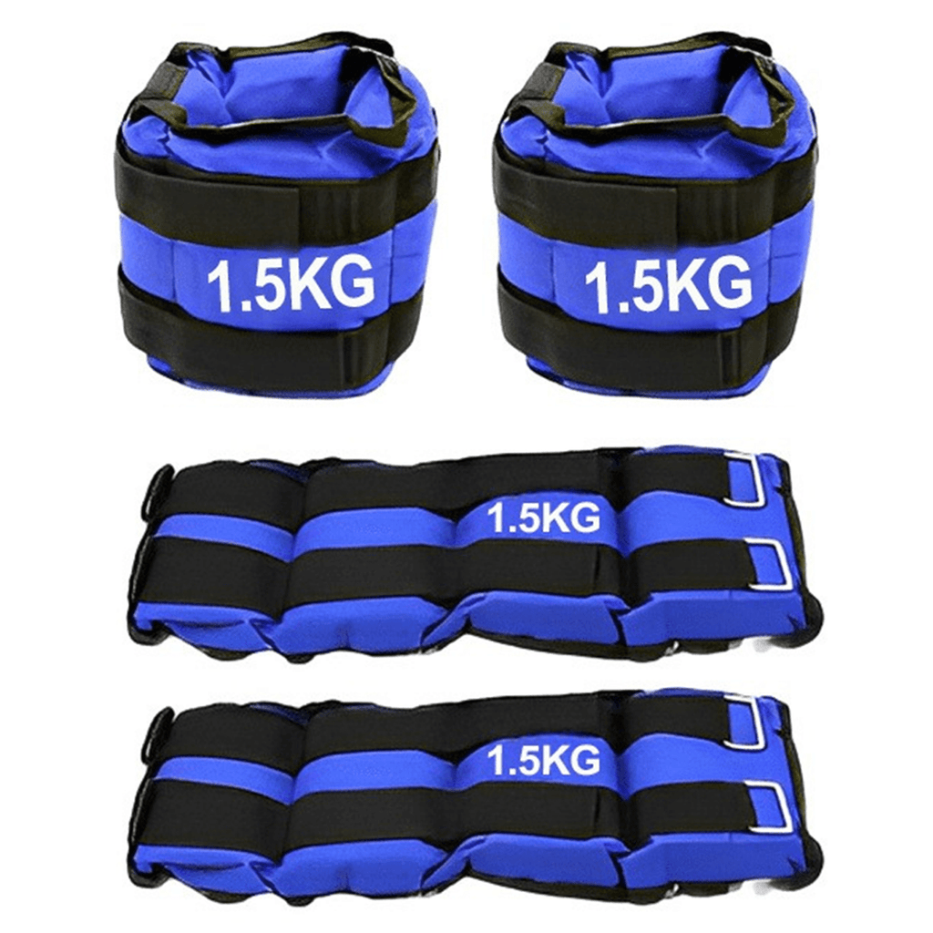 Pesas de Tobillo y Muñecas ideales para Correr, Footing, Movimiento Físico y Gimnasio, Incrementa la Intensidad de tus Ejercicios, Correas Ajustables y Cierre Fácil, Transpirables e Inodoros, Resistentes al Desgarro y Cómodos para la Piel