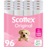 Scottex Papel Higiénico, Rollos dos Capas que Proporcionan el Equilibro Adecuado en Suavidad y Resistencia