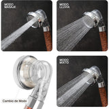 Cabezal de Ducha con Filtro, Ducha Cabezal Filtro, 3 Modos de Ducha: Modo Masaje, Lluvia y Mixto, Aumenta la Presión del Agua, Ahorra Agua, Suaviza la Piel y Limpia en Profundidad