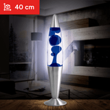 Lámpara de Lava de 40cm de Alto, Luz Decorativa con Líquido en el Interior y Tenue Luz que Genera un Ambiente Único, Especial, Cálido y Relajante, Bombilla de 30W Incluida, Da un toque Especial a tu Casa u Oficina